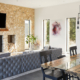 Living and dining room open concept space