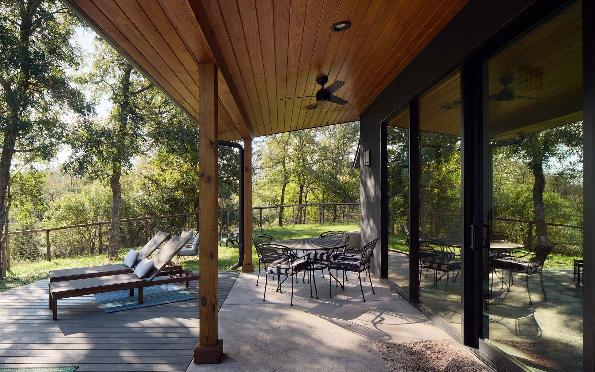 Modern back patio