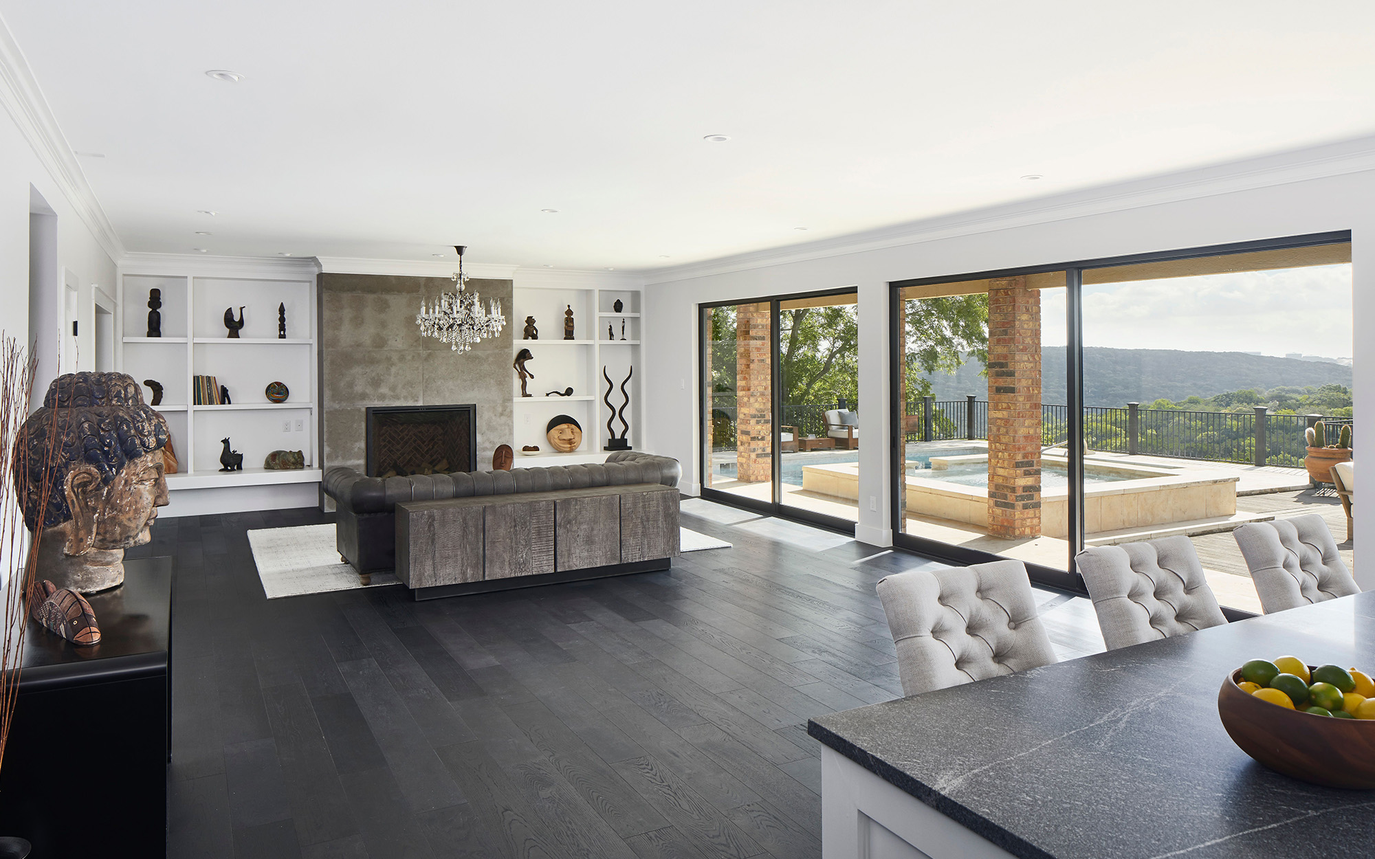 White Serene Living Area